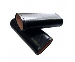 Cigar case-for 2 cigars-Black