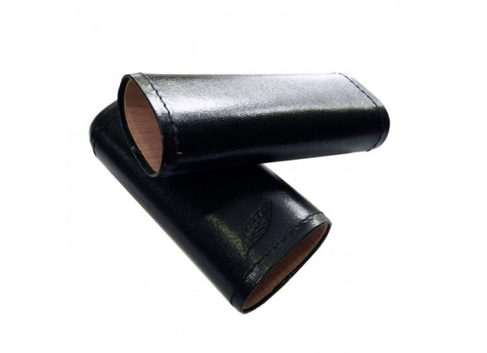 Cigar case-for 2 cigars-Black